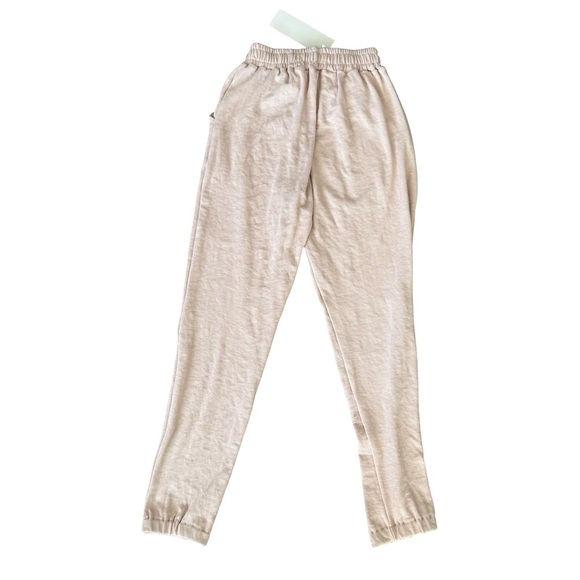 Ribbed Jogger Lounge Pants Beige Large NWT - Picture 3 of 6